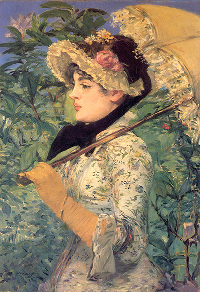 Spring Study of Jeanne Demarsy Edouard Manet